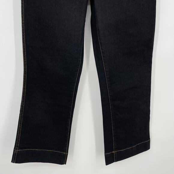 KHAITE | Fiona Cropped Flare Dark Indigo Denim Jeans 29 - Picture 8 of 12